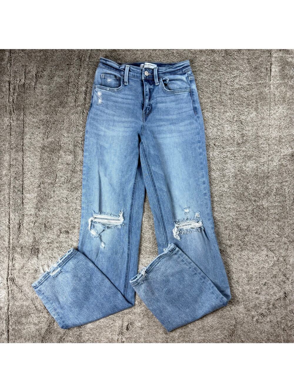 Flying Monkey Baggy Straight Denim Jeans Women's 24